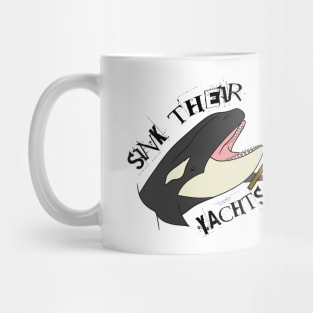 Orca Climate Change Leftist Anti Capitalist Yachts Mug